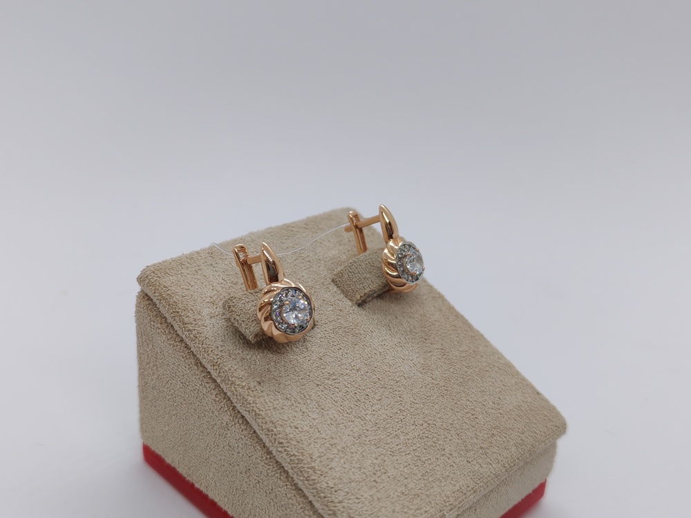 СЕРЬГИ С КАМНЯМИ (Au 585)