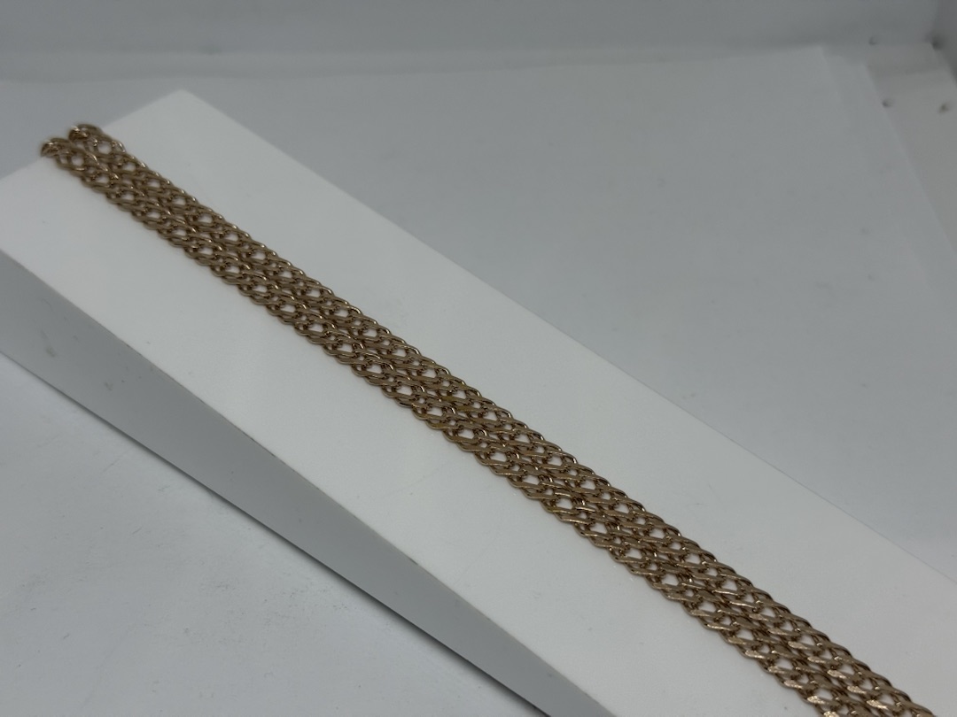 ЦЕПЬ ПОЛНОВЕСНАЯ Ромб двойной (Au 585)