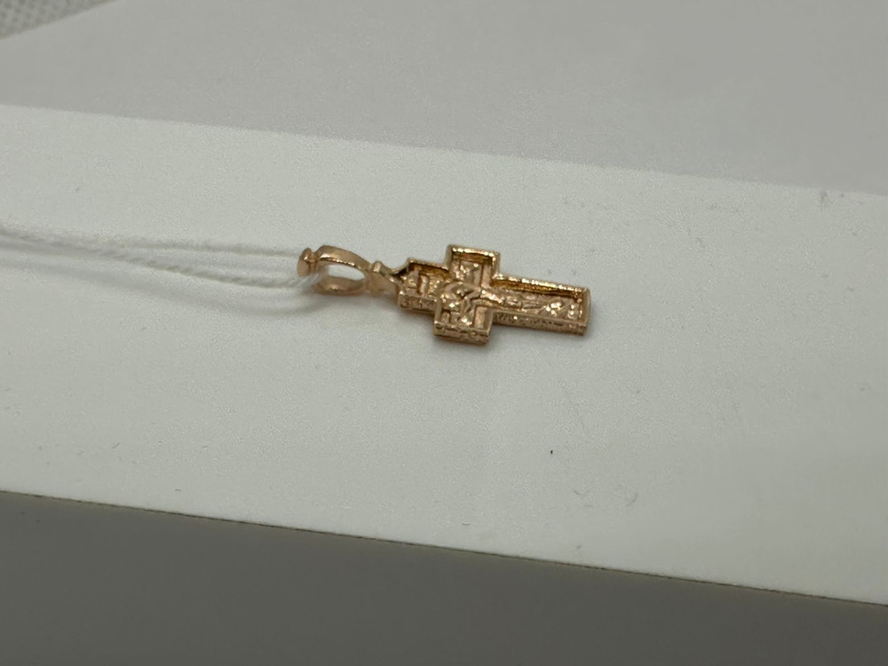 ПОДВЕСКА КРЕСТ БЕЗ КАМНЯ (Au 585)