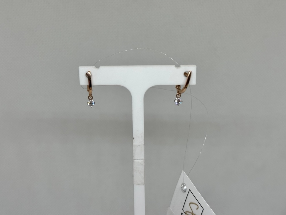 СЕРЬГИ С КАМНЕМ (Au 585)