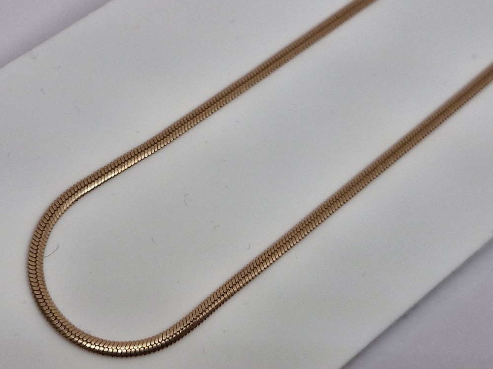 ЦЕПЬ ПОЛНОВЕСНАЯ Снейк плоский (Au 585)