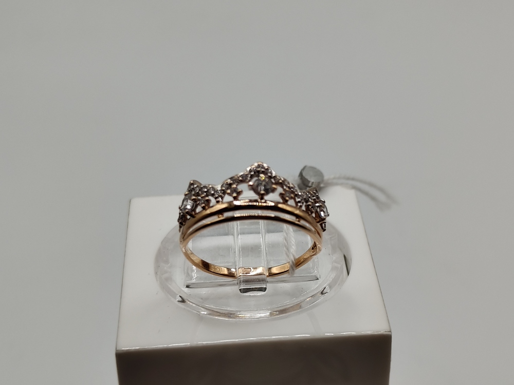 КОЛКМИ585 КОЛЬЦО С КАМНЯМИ (Au 585)