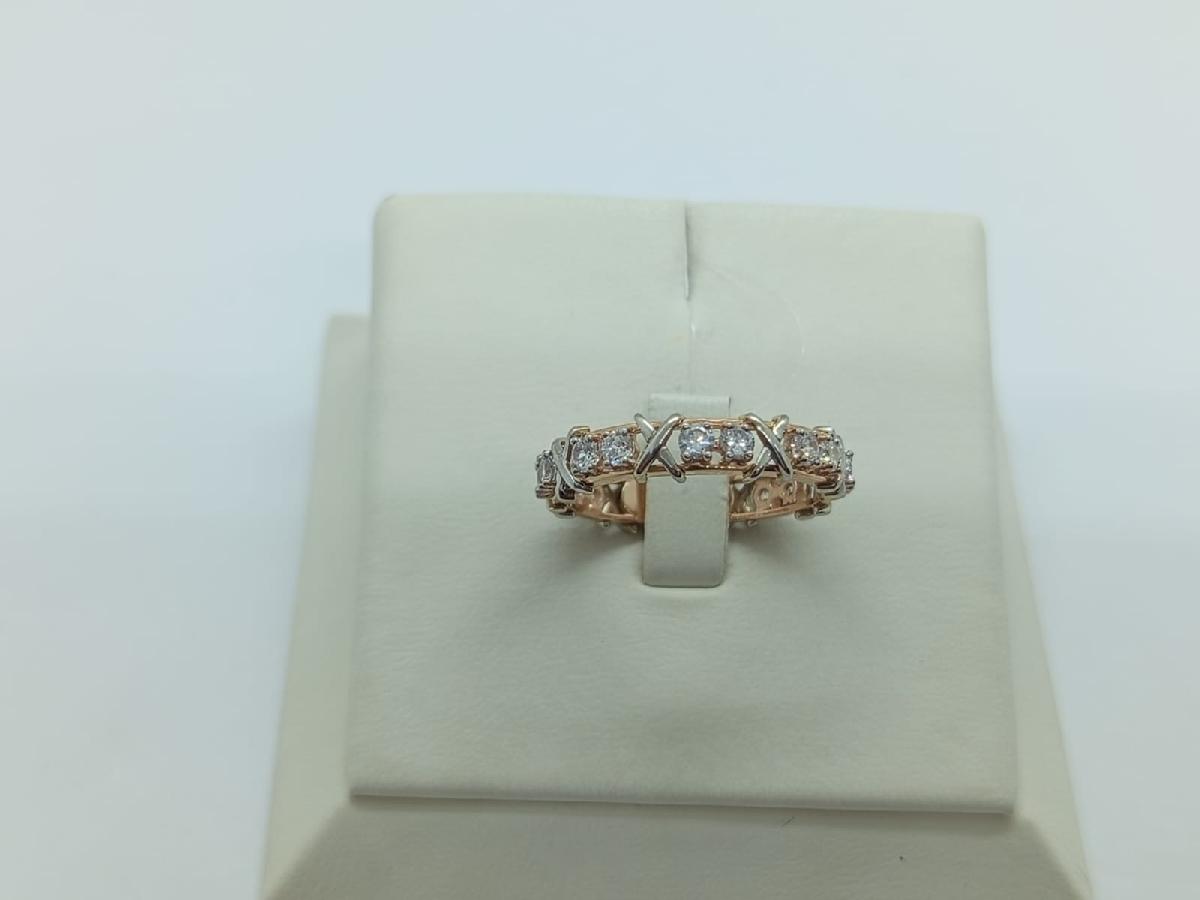 КОЛЬЦО С КАМНЯМИ (Au 585)