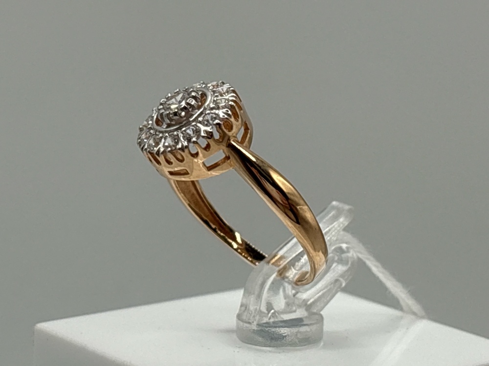 КОЛКМИ585 КОЛЬЦО С КАМНЯМИ (Au 585)