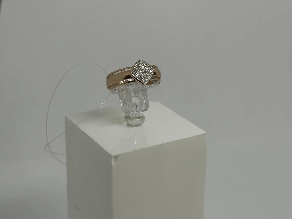 КОЛЬЦО С КАМНЯМИ (Au 585)