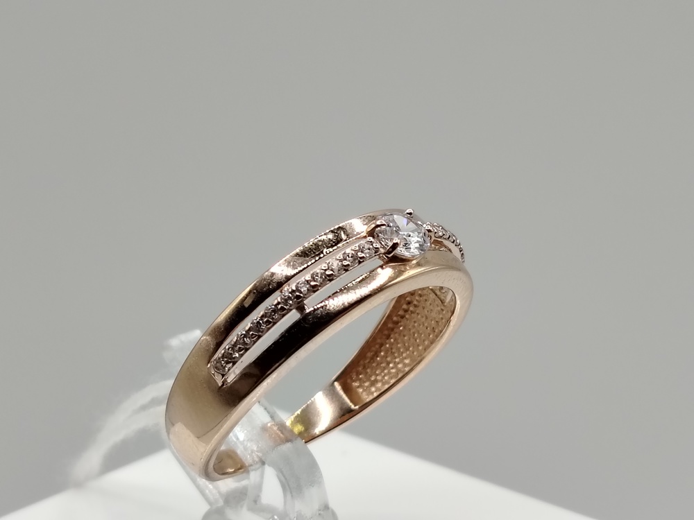 КОЛКМИ585 КОЛЬЦО С КАМНЯМИ (Au 585)