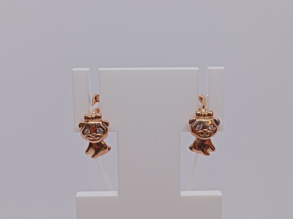 СЕРЬГИ С КАМНЯМИ (Au 585)