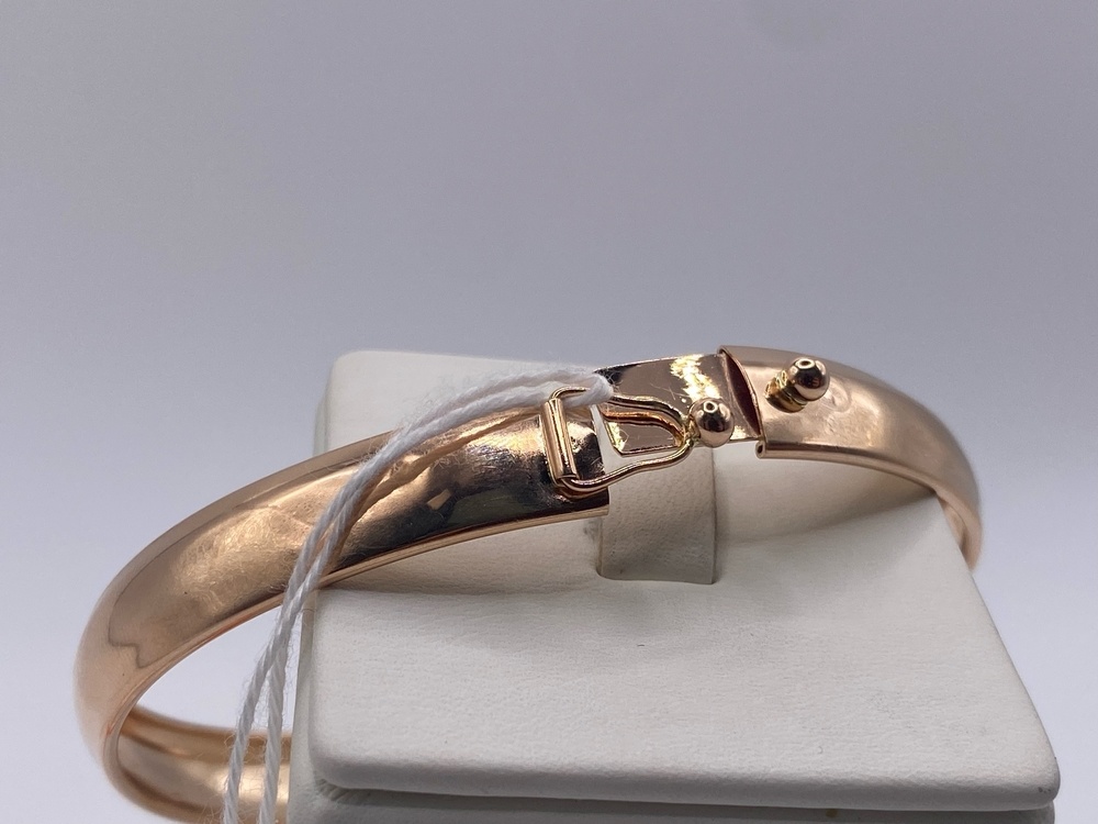 БЖАЛ585 БРАСЛЕТ ЖЕСТКИЙ С АЛМАЗНОЙ ГРАНЬЮ (Au 585)