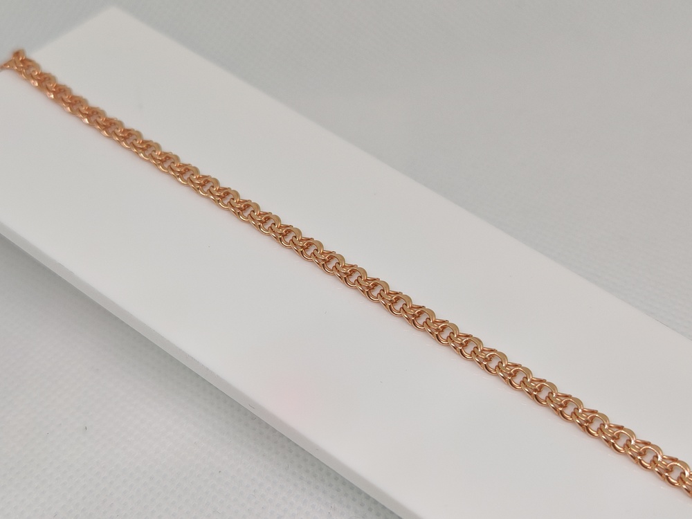 БРАСЛЕТ ПУСТОТЕЛЫЙ Бисмарк (Au 585)