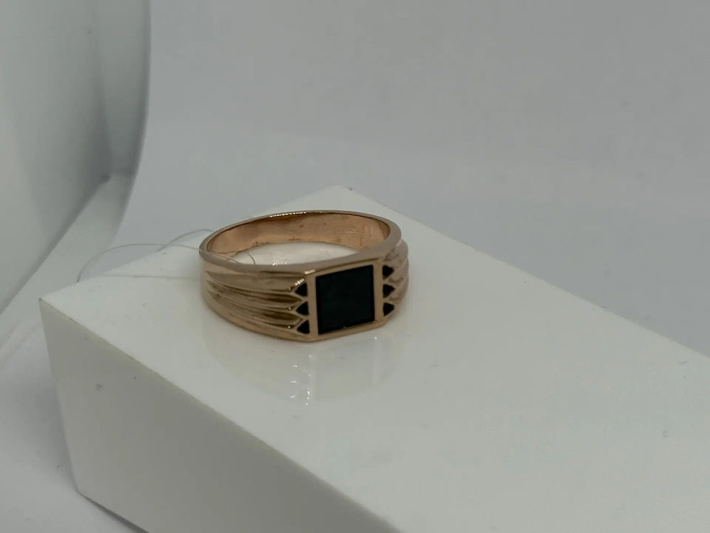 08-540154 КОЛЬЦО ПЕЧАТКА с камнями (Au 585)