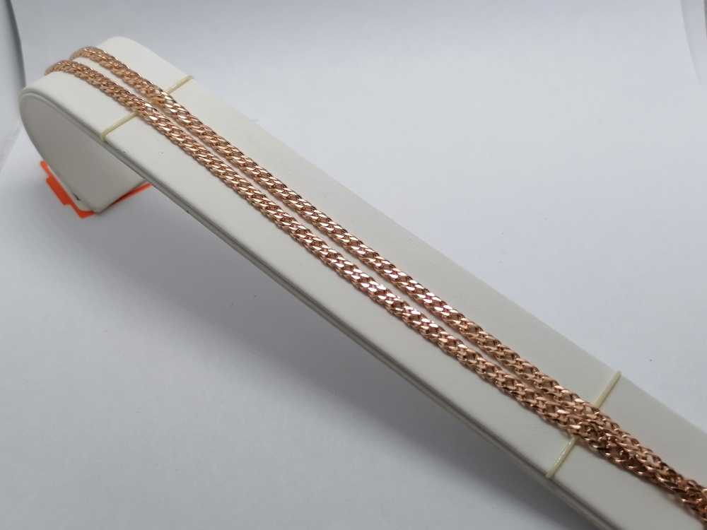 ЦЕПЬ ПОЛНОВЕСНАЯ Ромб двойной (Au 585)