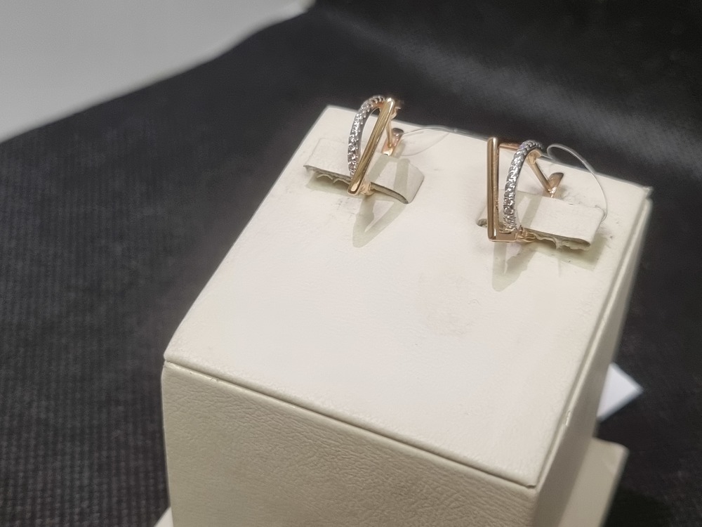 СЕРЬГИ С КАМНЯМИ (Au 585)