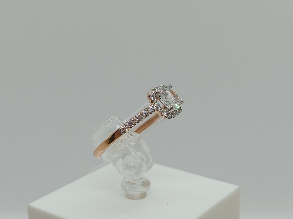 КОЛЬЦО С КАМНЯМИ (Au 585)