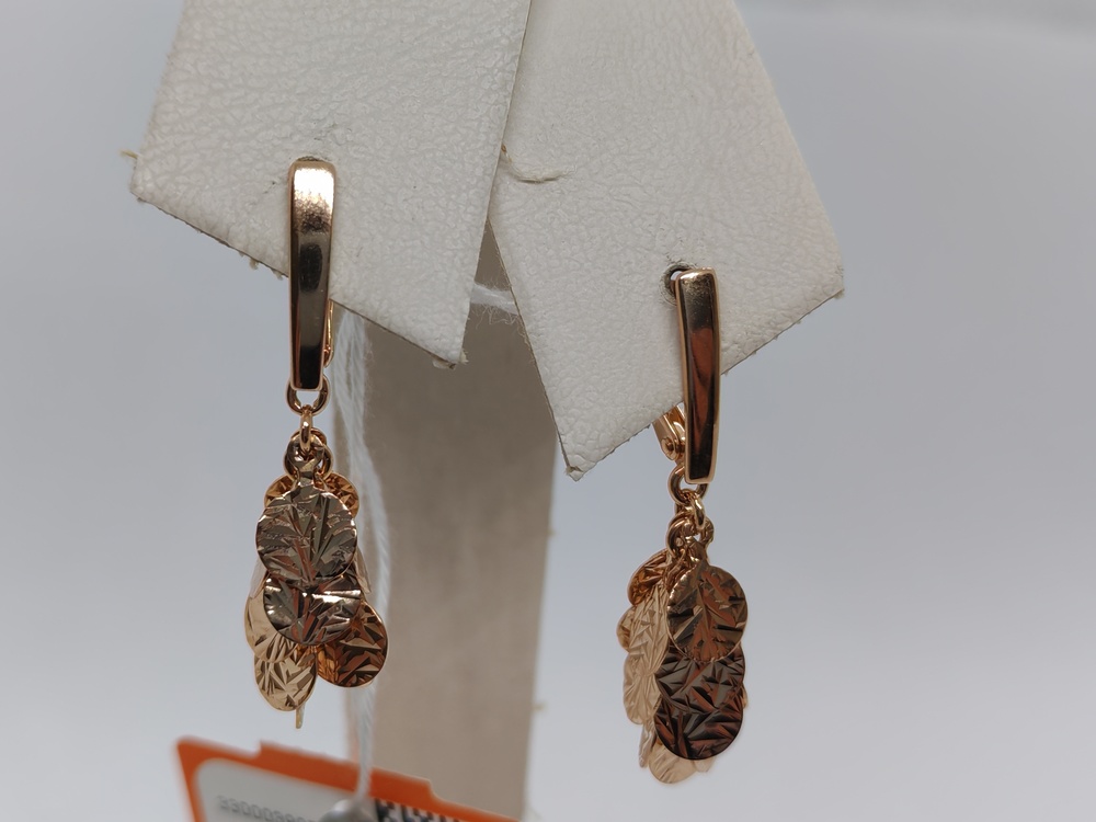 СЕРЬГИ БЕЗ КАМНЯ (Au 585)