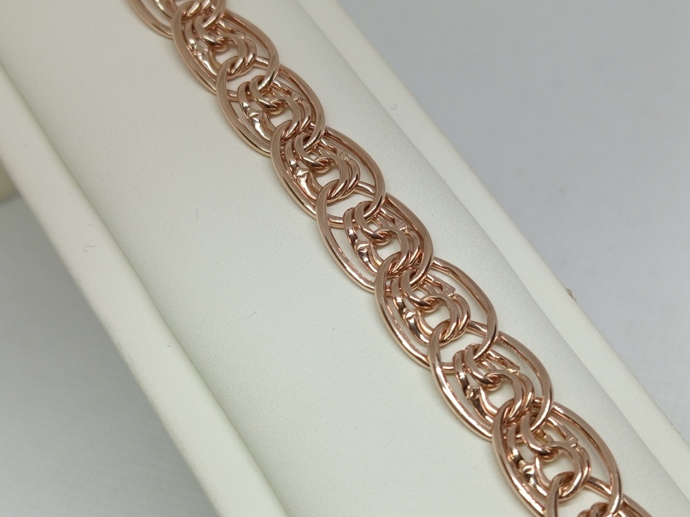 Бр-003 БРАСЛЕТ ПУСТОТЕЛЫЙ Нона-бисмарк (Au 585)