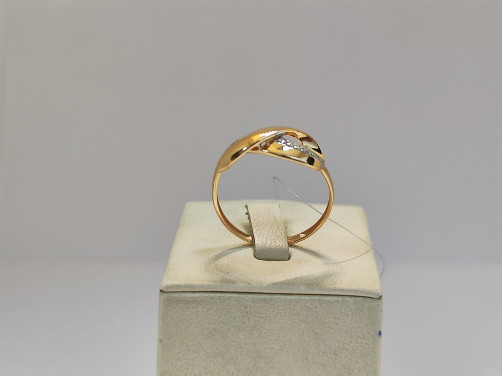 КОЛЬЦО С КАМНЯМИ (Au 585)