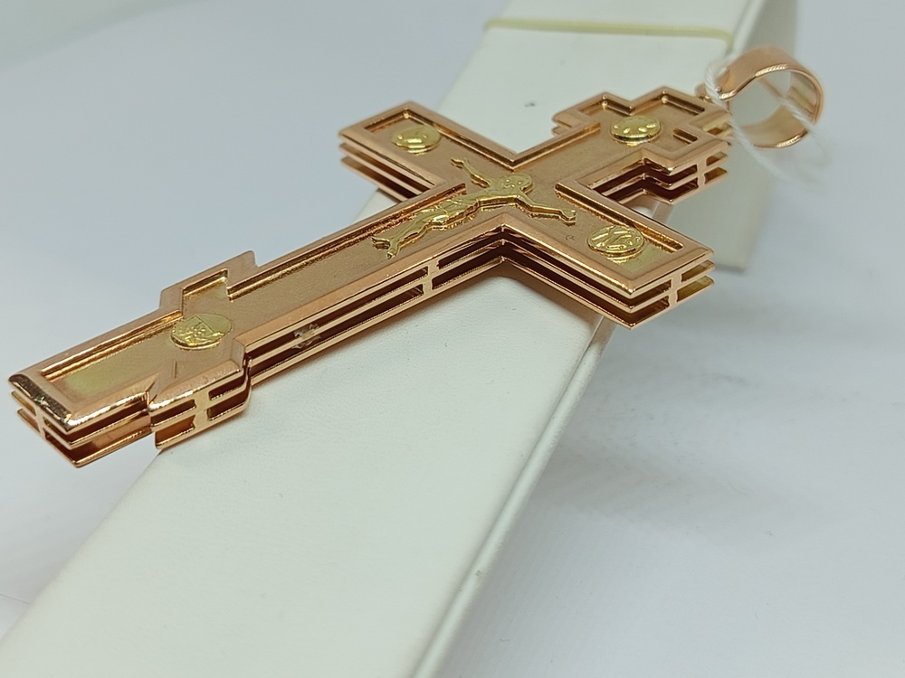ПОДКБК585 ПОДВЕСКА КРЕСТ БЕЗ КАМНЯ (Au 585)