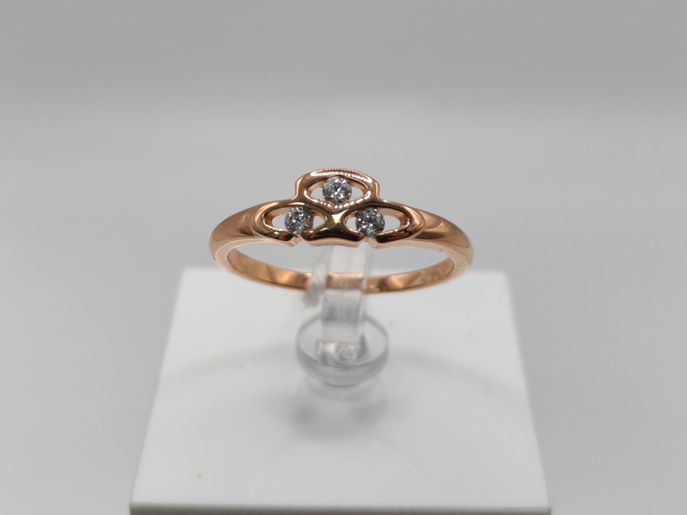 КОЛКМИ585 КОЛЬЦО С КАМНЯМИ (Au 585)