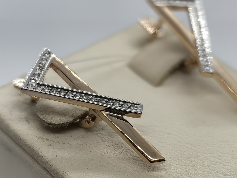 СЕРЬГИ С КАМНЯМИ (Au 585)