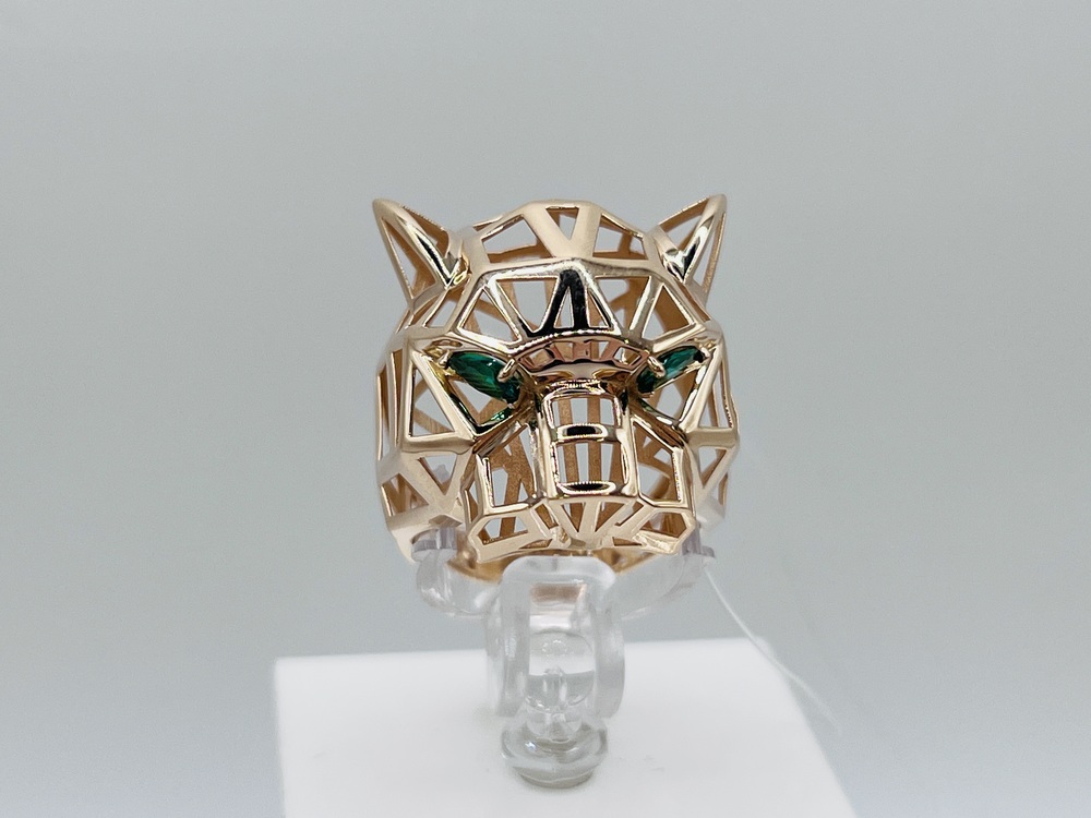 КОЛЬЦО С КАМНЯМИ (Au 585)