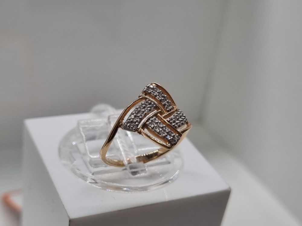 КОЛКМИ585 КОЛЬЦО С КАМНЯМИ (Au 585)