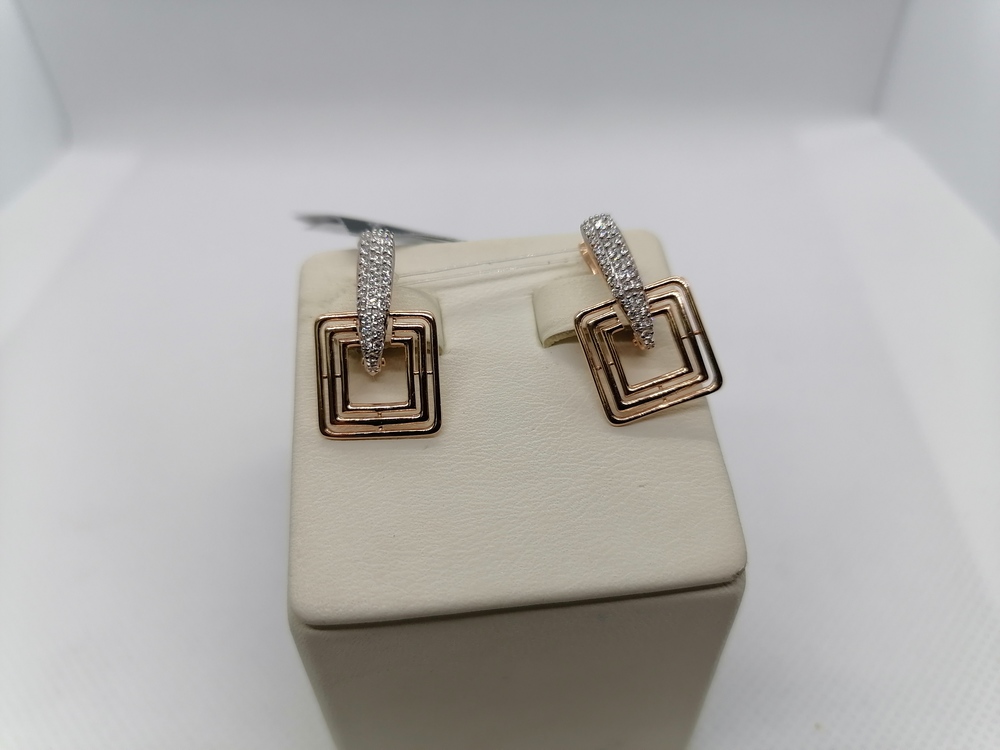 СЕРЬГИ С КАМНЯМИ (Au 585)