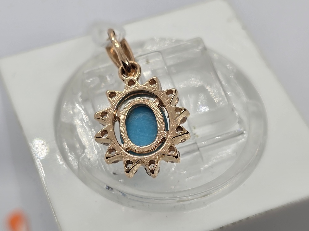 ПОДКМИ585 ПОДВЕСКА С КАМНЯМИ (Au 585)