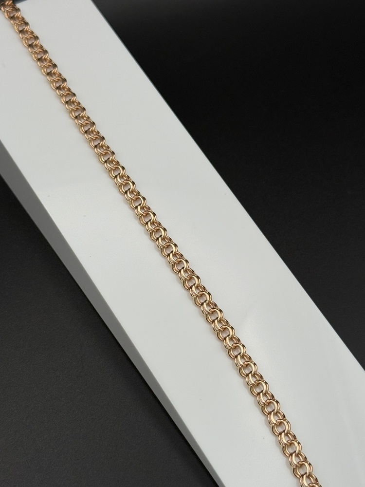 БЛБ585 БРАСЛЕТ ПОЛНОВЕСНЫЙ Бисмарк (Au 585)