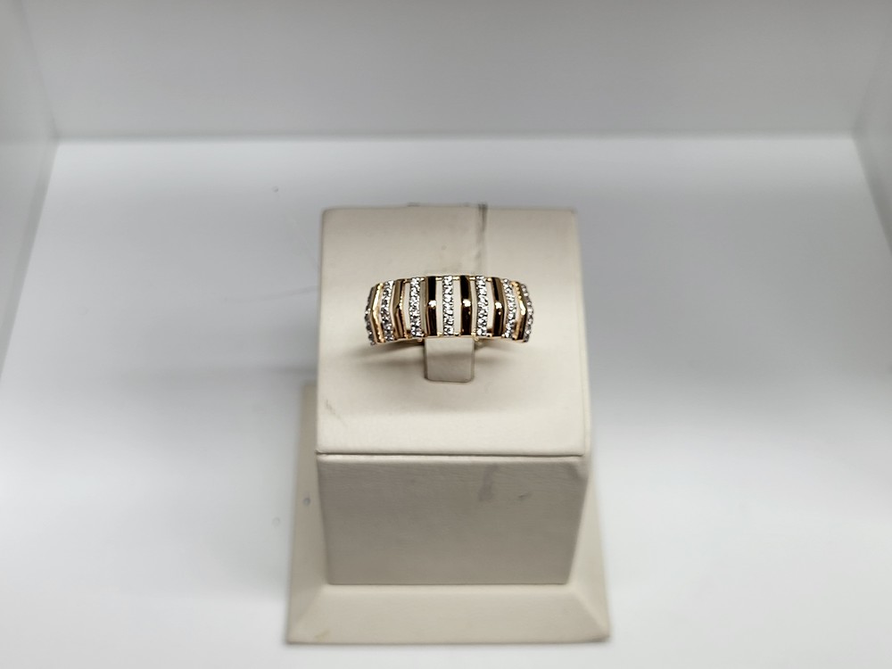 КОЛЬЦО С КАМНЯМИ (Au 585)