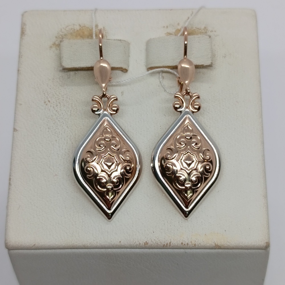 СБКМ585 СЕРЬГИ БЕЗ КАМНЯ (Au 585)