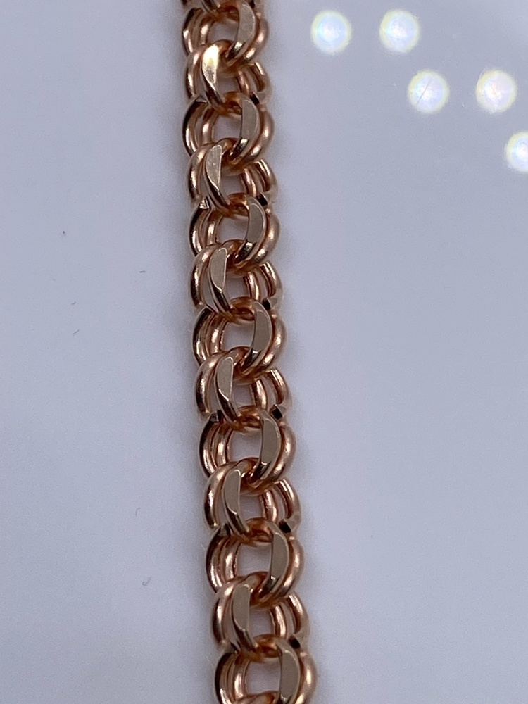 БРАСЛЕТ ПУСТОТЕЛЫЙ Бисмарк (Au 585)