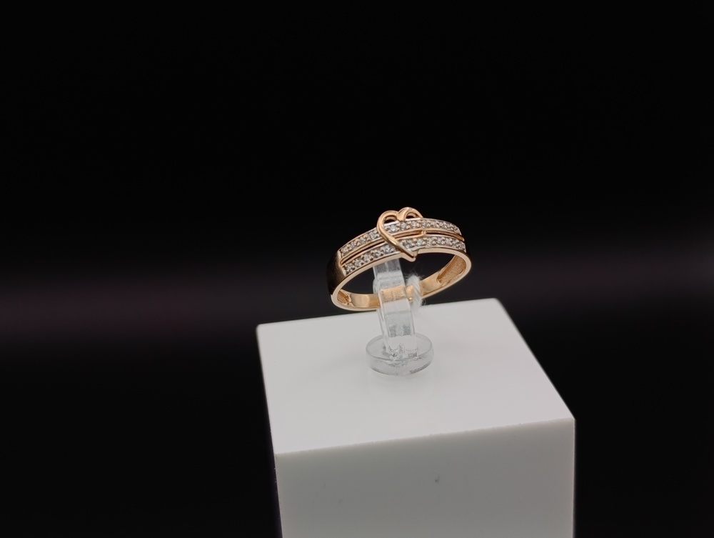 КОЛКМИ585 КОЛЬЦО С КАМНЯМИ (Au 585)