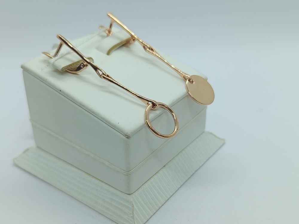 СЕРЬГИ БЕЗ КАМНЯ (Au 585)