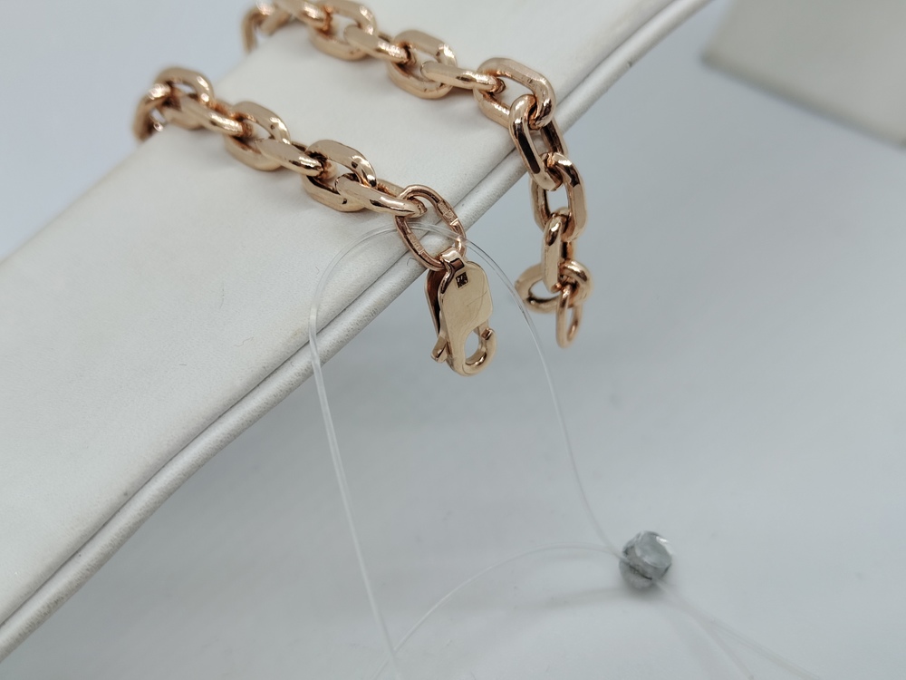 БРАСЛЕТ ПУСТОТЕЛЫЙ Якорное (Au 585)