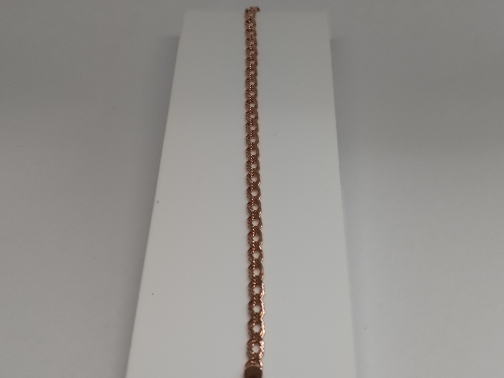 БРАСЛЕТ ПОЛНОВЕСНЫЙ Ромб тройной Au 585