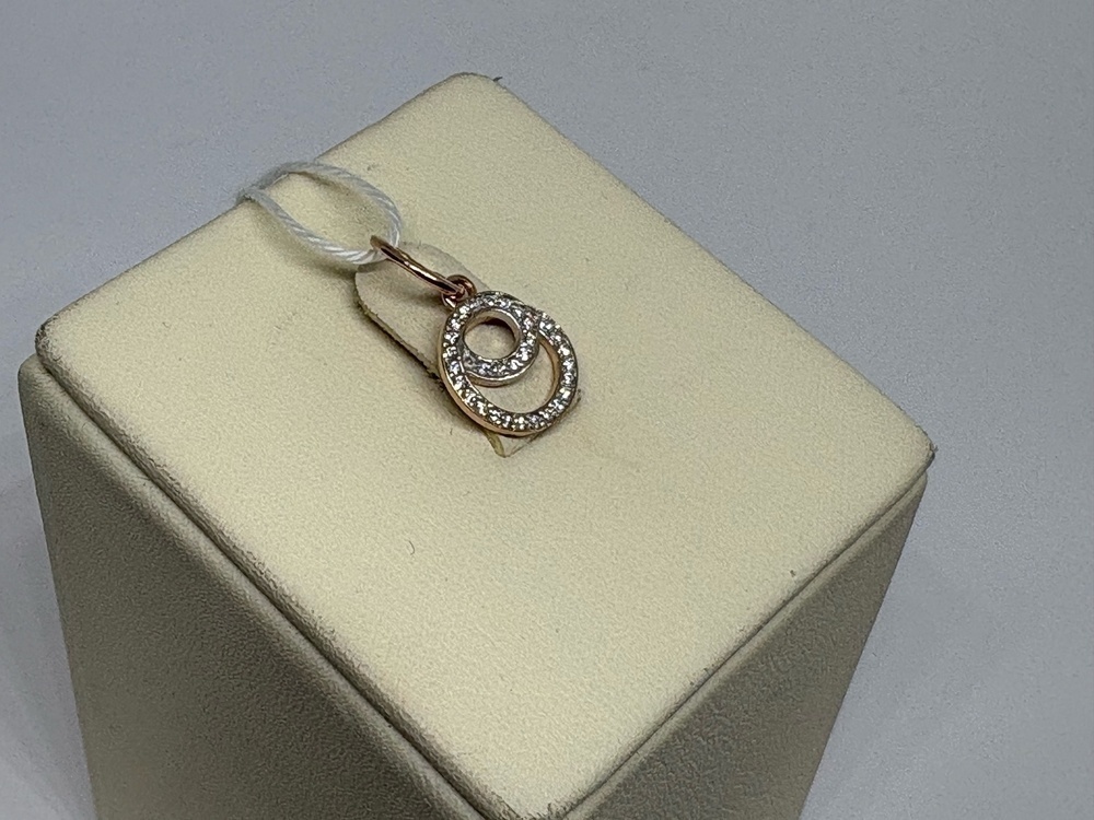 ПОДКМИ585 ПОДВЕСКА С КАМНЯМИ (Au 585)