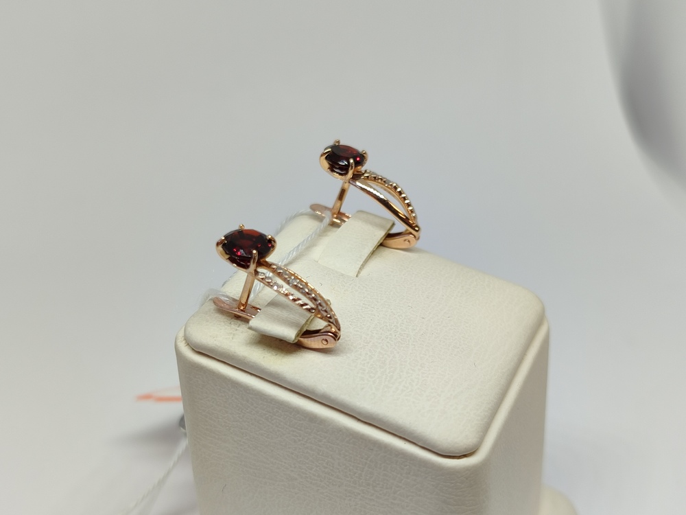 СЕРЬГИ С КАМНЯМИ (Au 585)