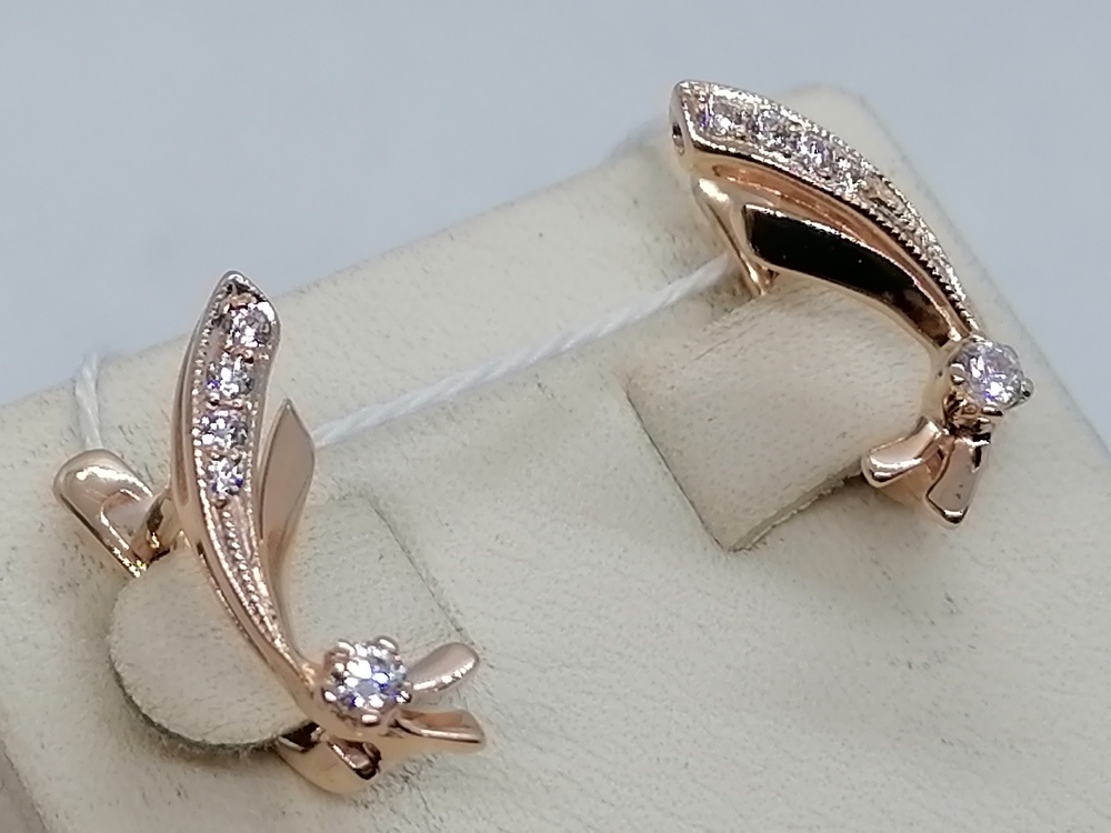 СЕРЬГИ С КАМНЯМИ (Au 585)