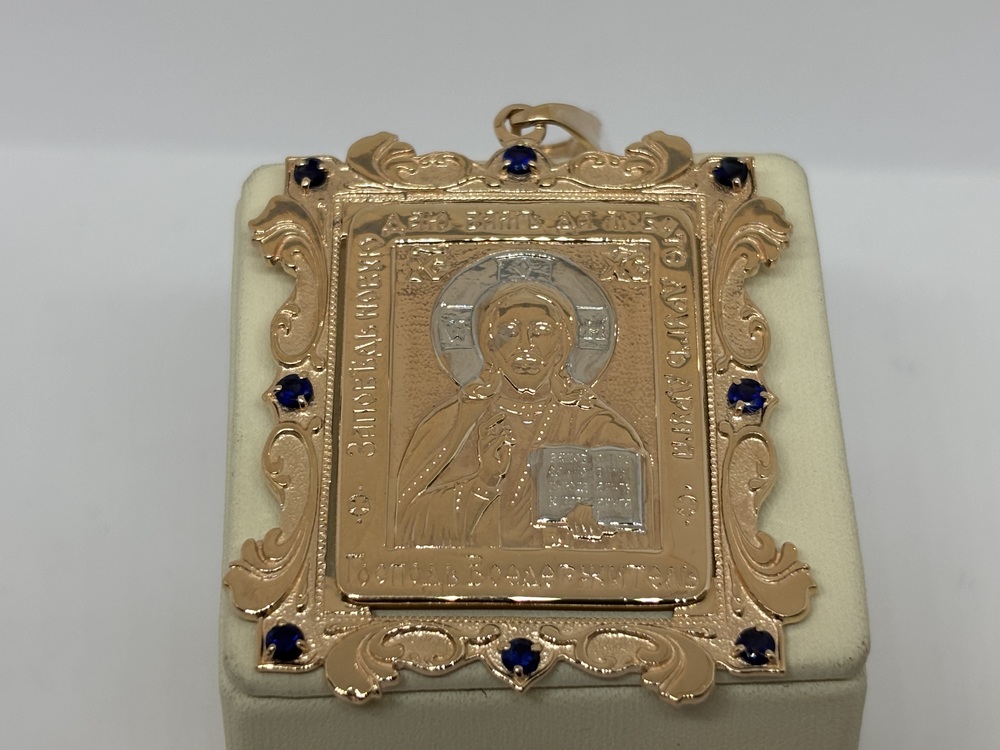 ПОДВЕСКА ИКОНА с камнями (Au 585)