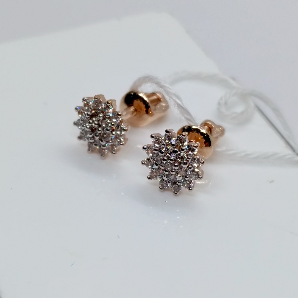 СПУС585 СЕРЬГИ ПУСЕТЫ (Au 585)