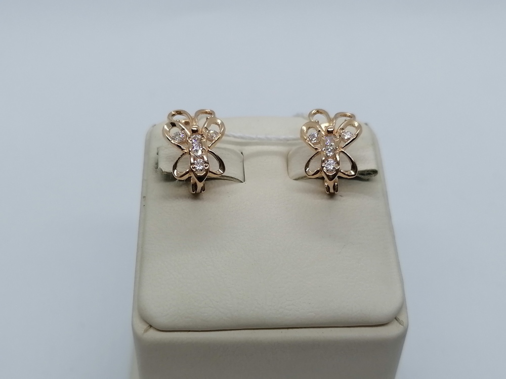 СЕРЬГИ С КАМНЯМИ (Au 585)