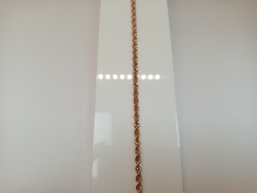 БРАСЛЕТ ПУСТОТЕЛЫЙ Веревка (Au 585)