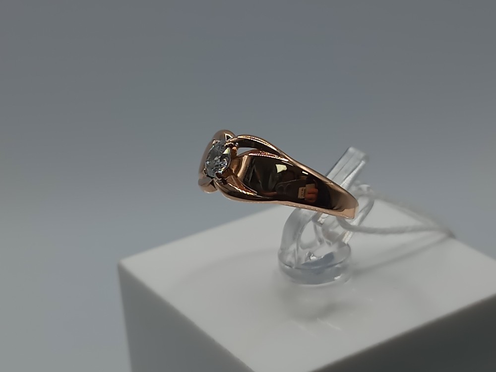 КОЛКМ585 КОЛЬЦО С КАМНЕМ (Au 585)