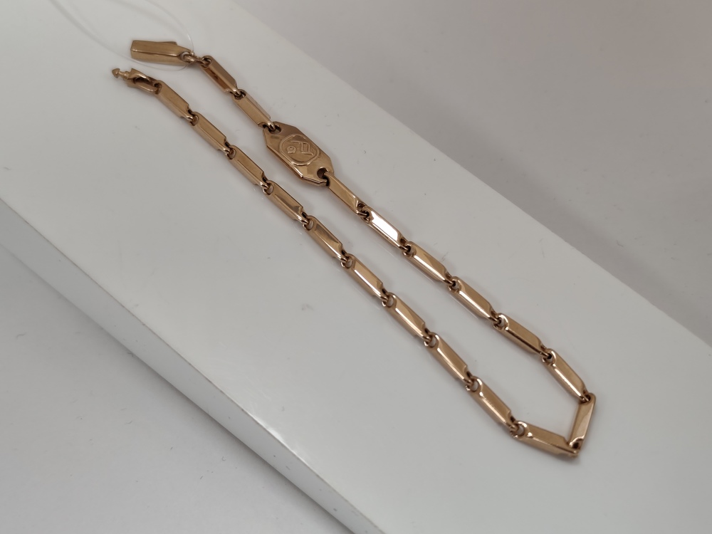 БРАСЛЕТ ПУСТОТЕЛЫЙ Фантазия (Au 585)