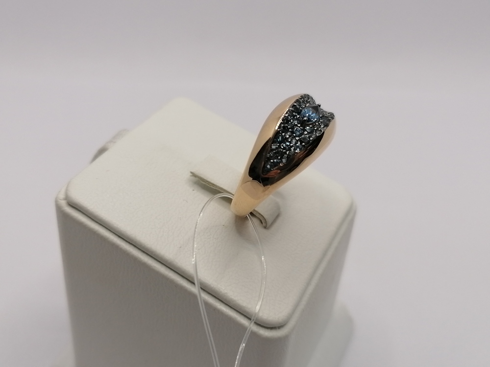 КОЛЬЦО ЛОНДОН-ТОПАЗ (Au 585)