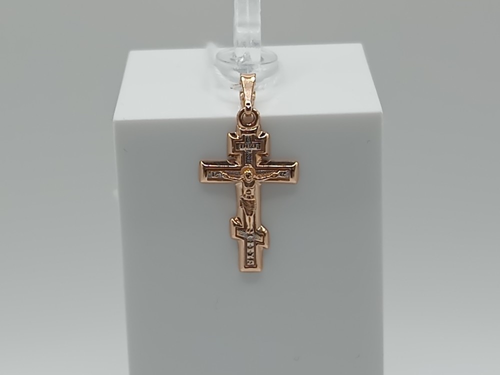 ПОДВЕСКА КРЕСТ БЕЗ КАМНЯ (Au 585)