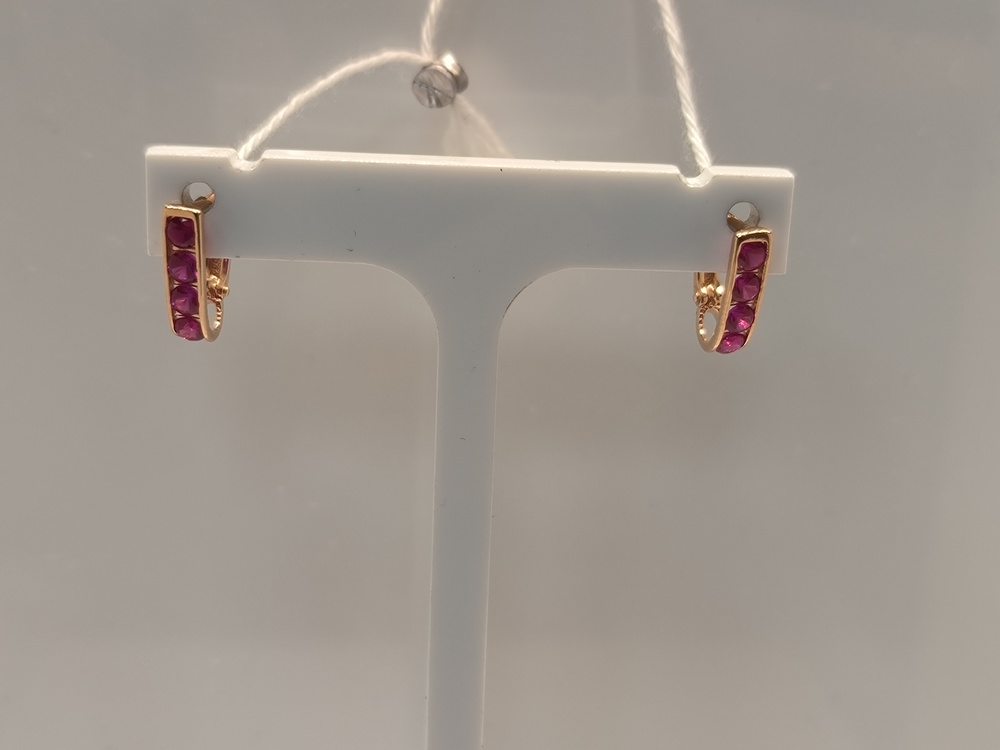 СЕРЬГИ С КАМНЯМИ (Au 585)