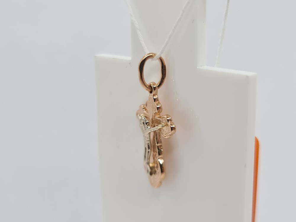 ПОДВЕСКА КРЕСТ БЕЗ КАМНЯ (Au 585)