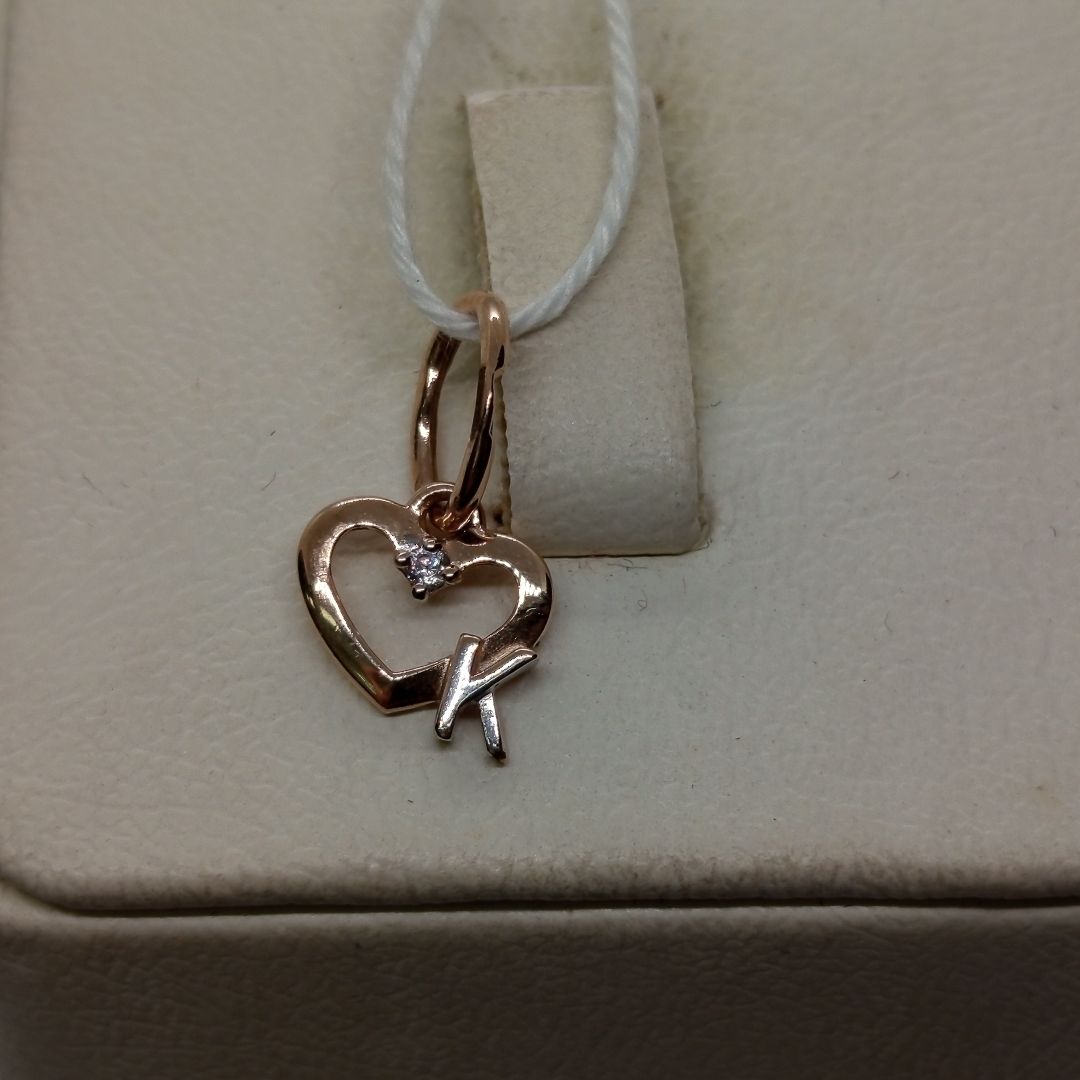 ПОДКМ585 ПОДВЕСКА С КАМНЕМ (Au 585)