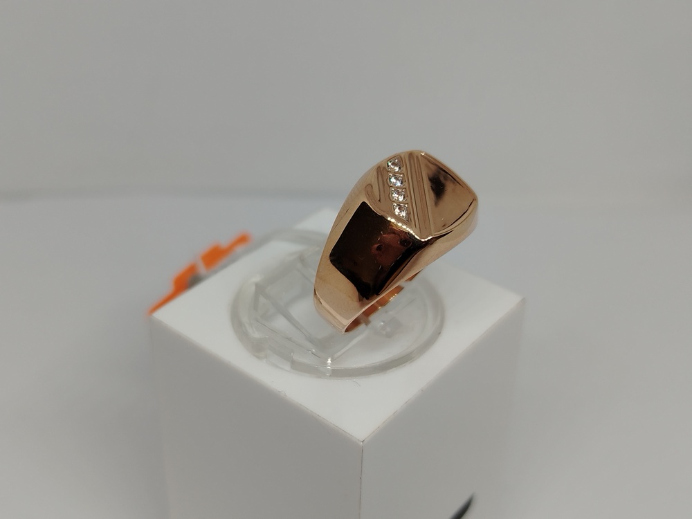 ПЕЧАТКА С КАМНЯМИ (Au 585)